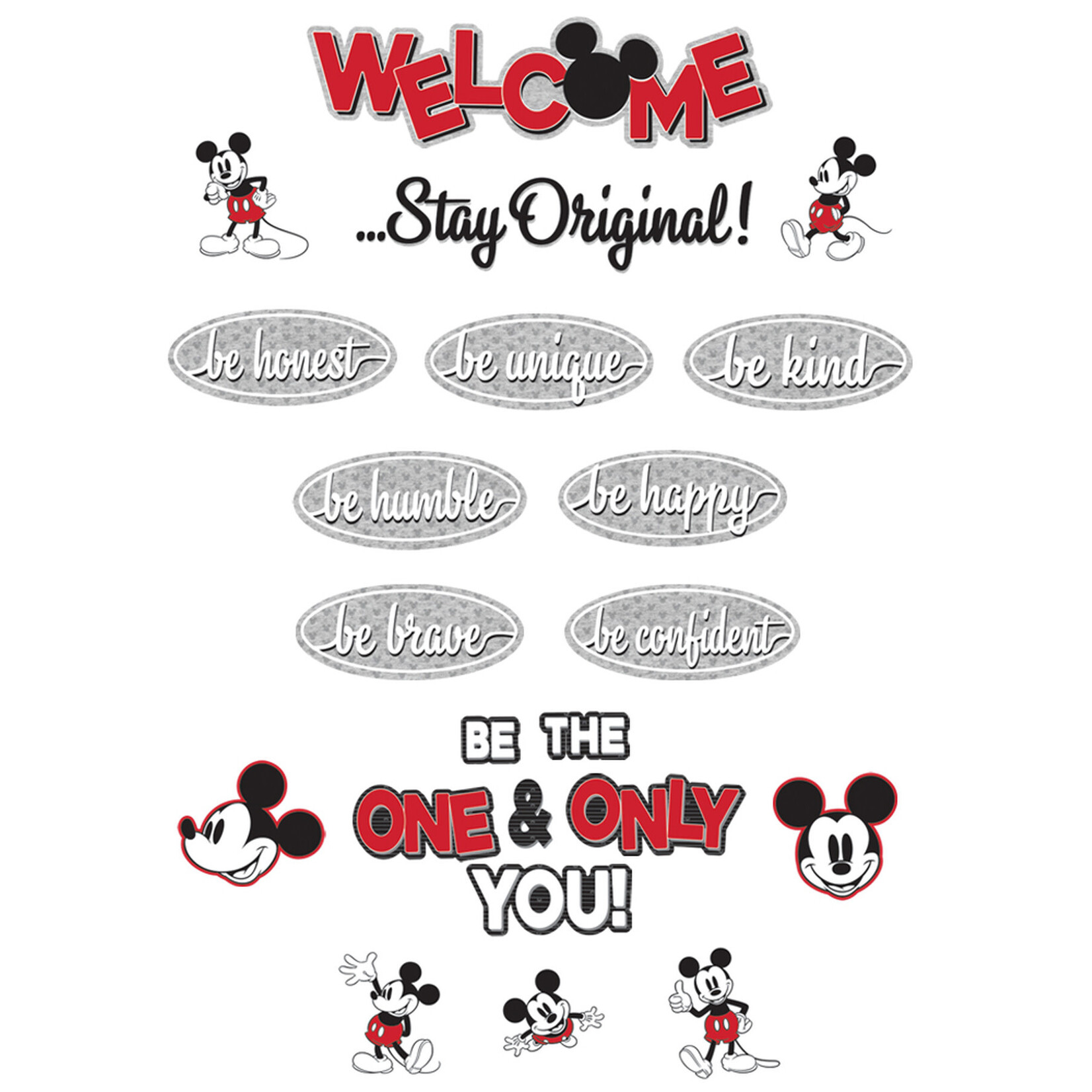 Mickey Mouse® Throwback Welcome Mini Bulletin Board Set