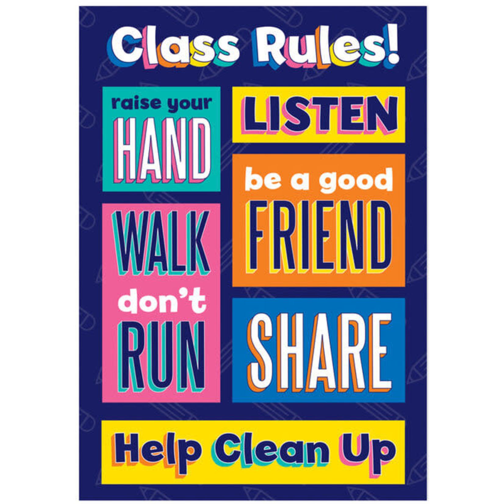 Class Rules Poster 13" x 19"