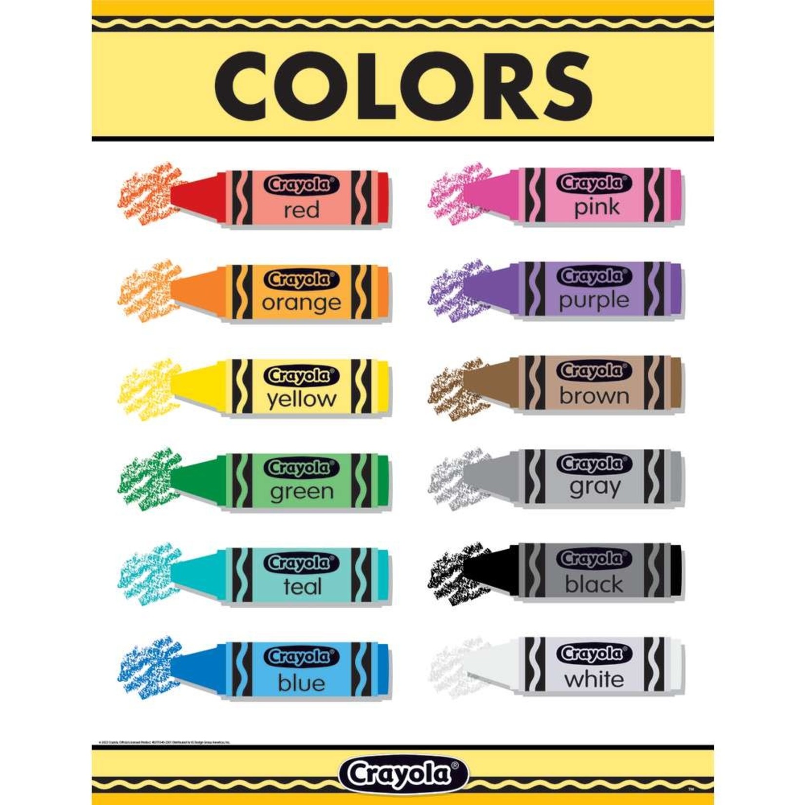 Crayola® Colors Chart