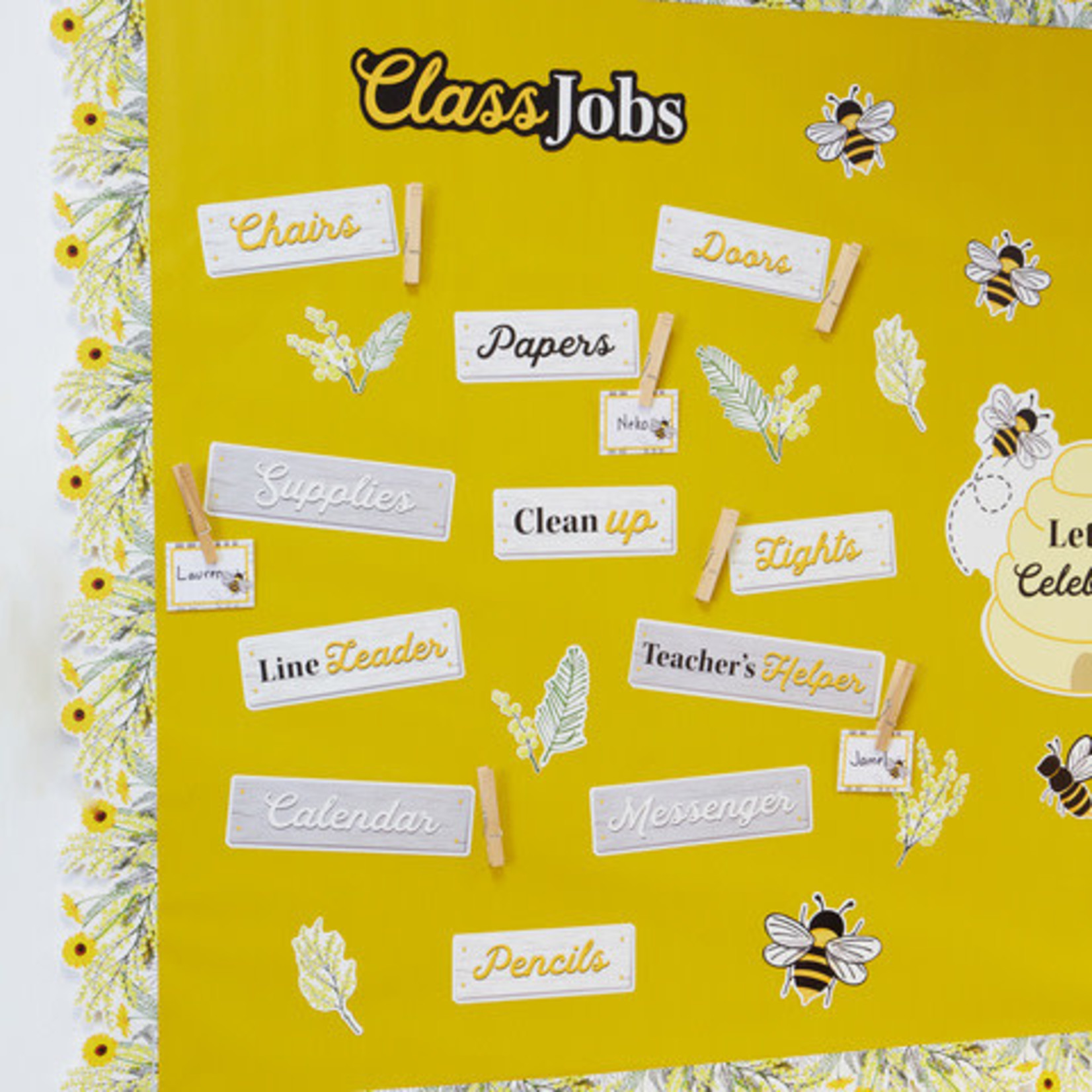 The Hive Classroom Organization Bulletin Board Set