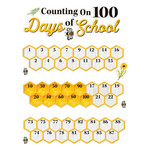 The Hive 100 Days of School Mini Bulletin Board Set