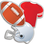 Football Assorted Paper Cut-Outs