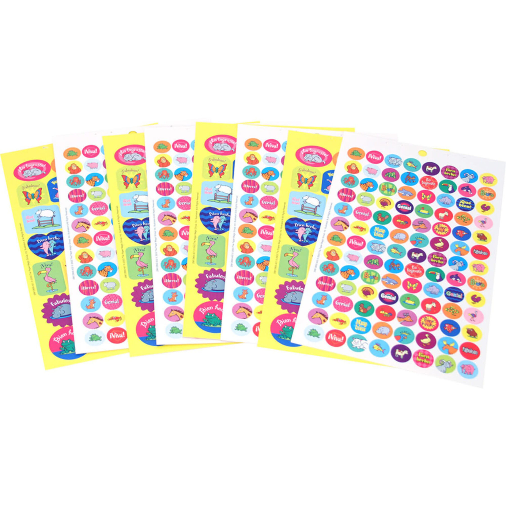 536 Count Spanish Language Sticker Book