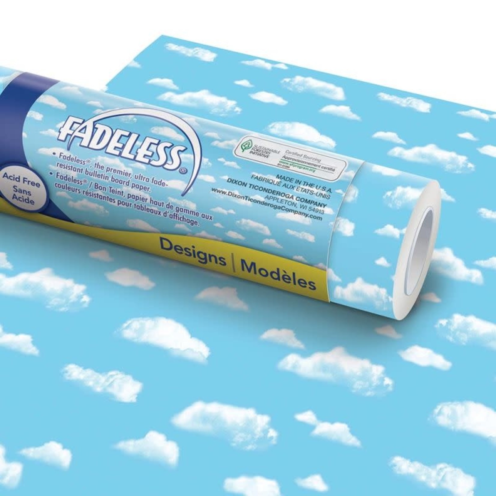 DIXON TICONDEROGA COMPANY Fadeless Bulletin Board Art Paper Clouds