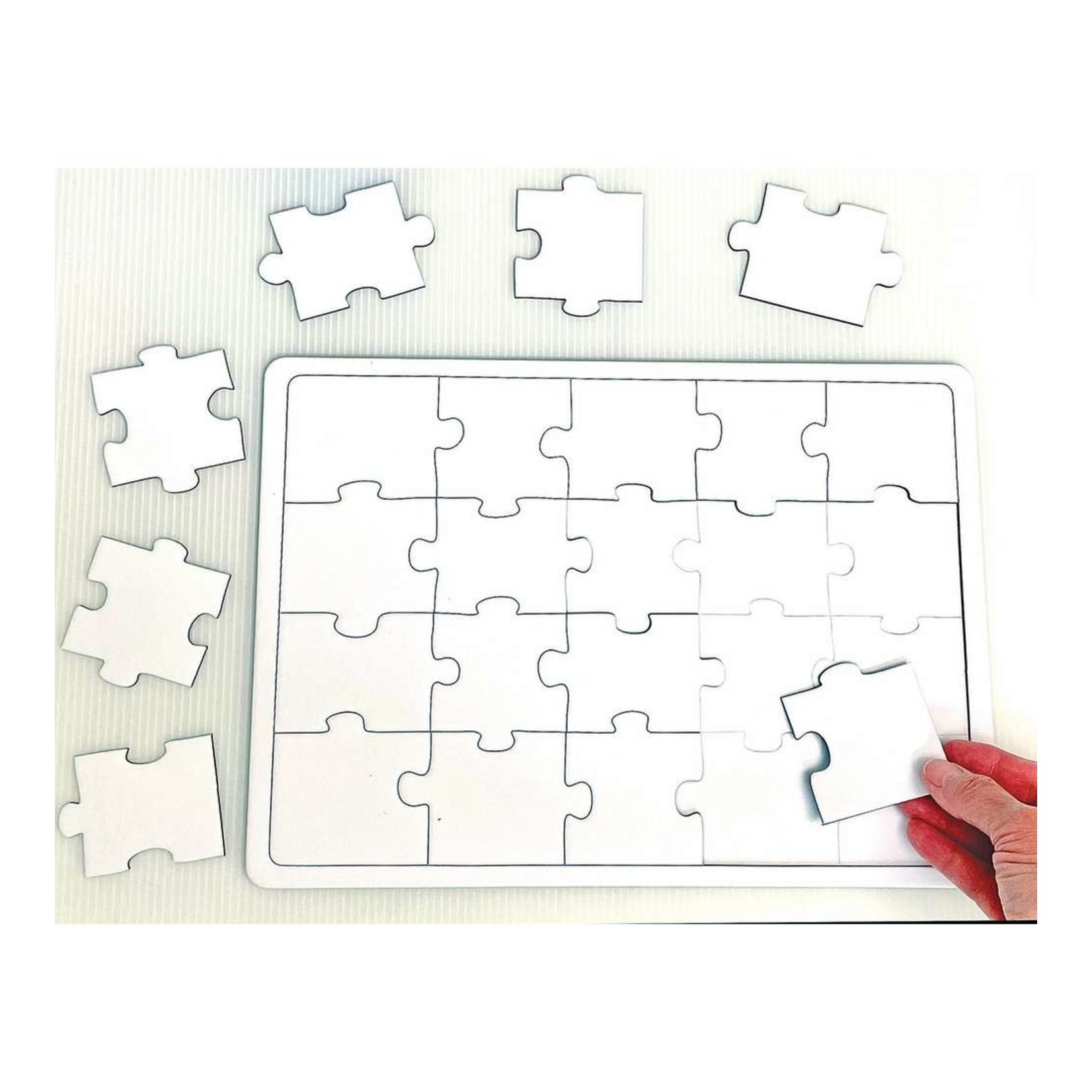 ASHLEY INCORPORATED Blank White Puzzles, 7" x 10"