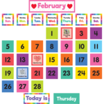 TEACHER CREATED RESOURCES Colorful Calendar Pocket Chart Cards