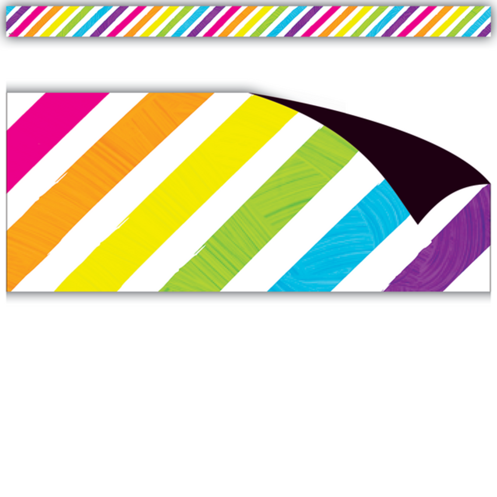 TEACHER CREATED RESOURCES Brights 4Ever Stripes Magnetic Border