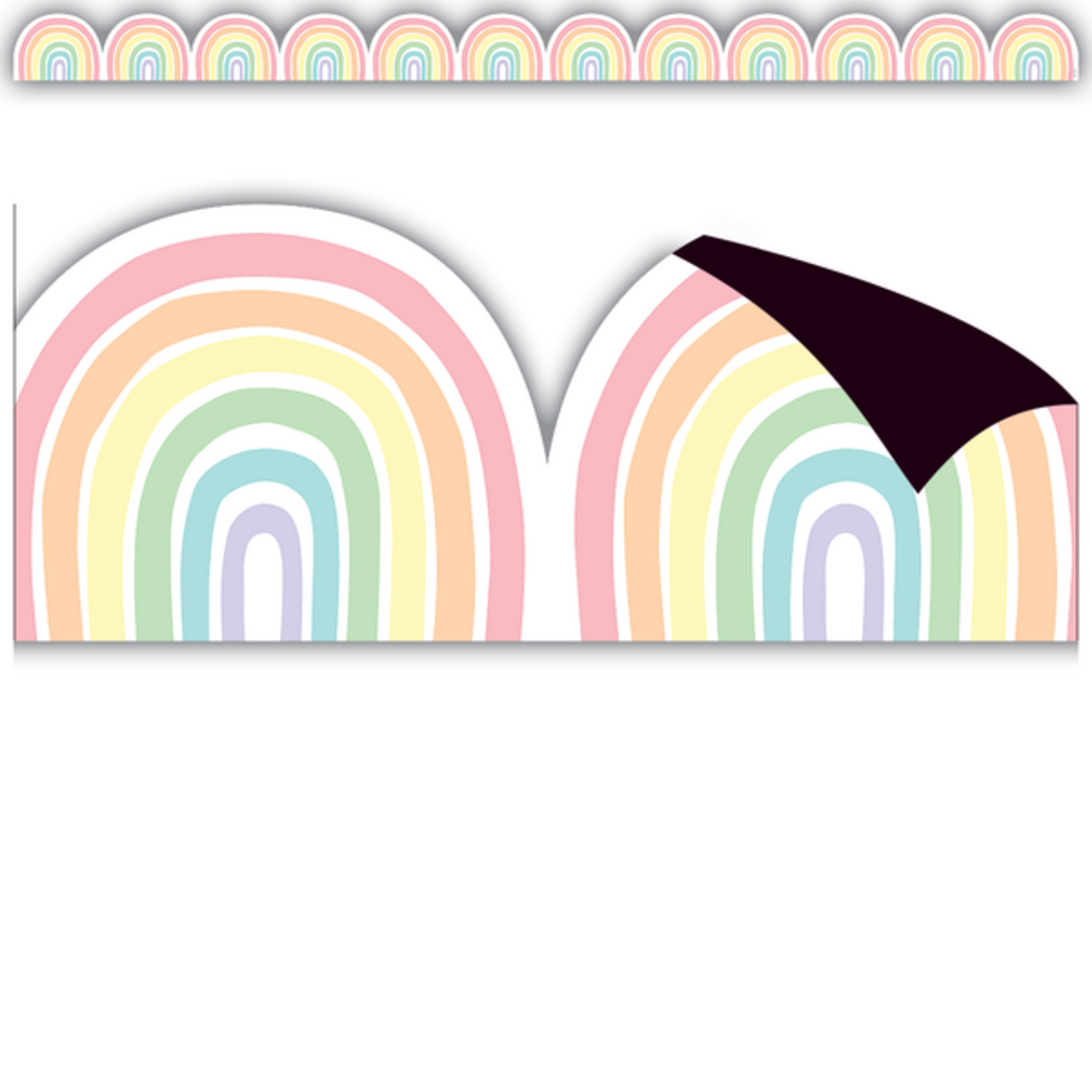 TEACHER CREATED RESOURCES Pastel Pop Rainbows Magnetic Border