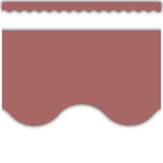 TEACHER CREATED RESOURCES Deep Rose Scalloped Border Trim