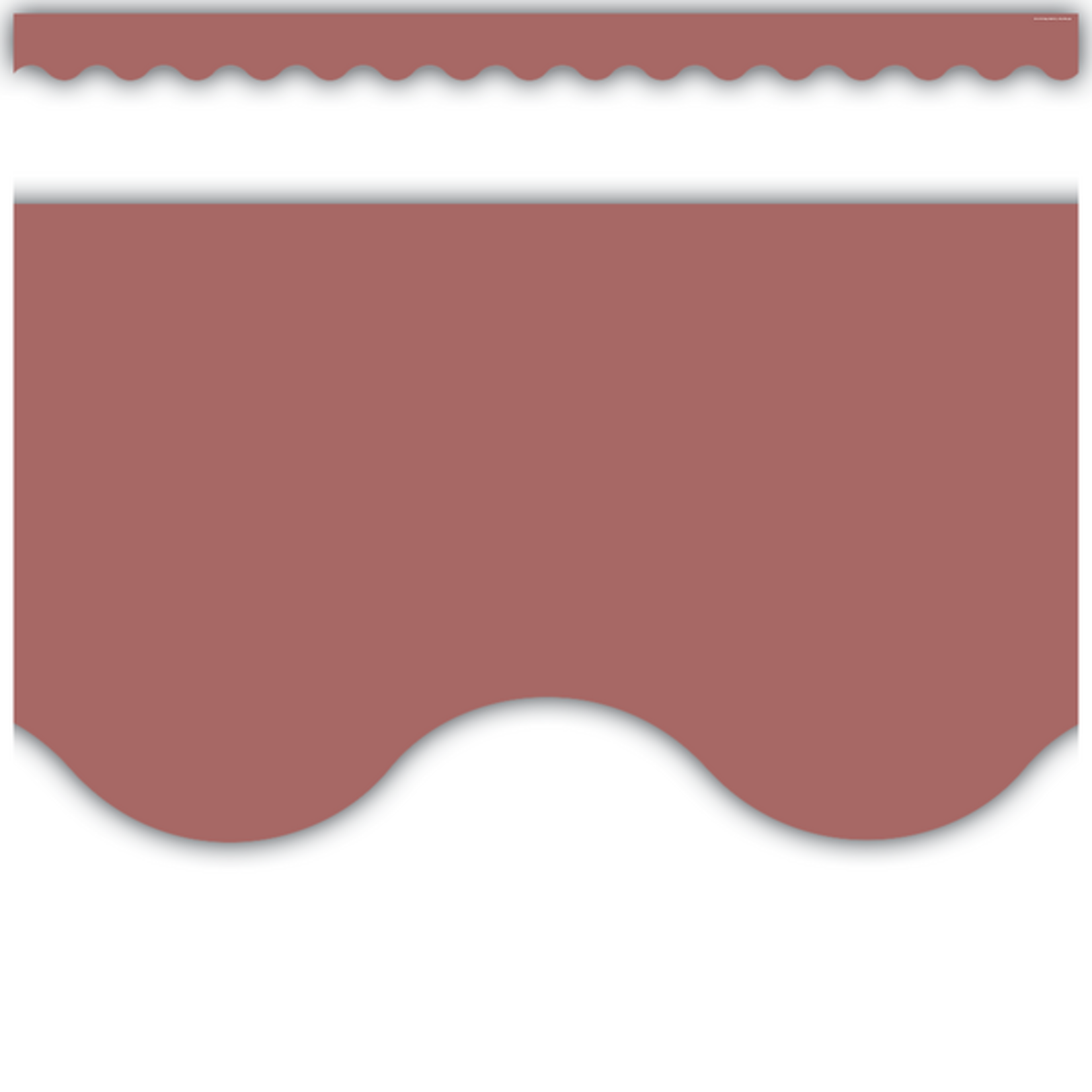 TEACHER CREATED RESOURCES Deep Rose Scalloped Border Trim