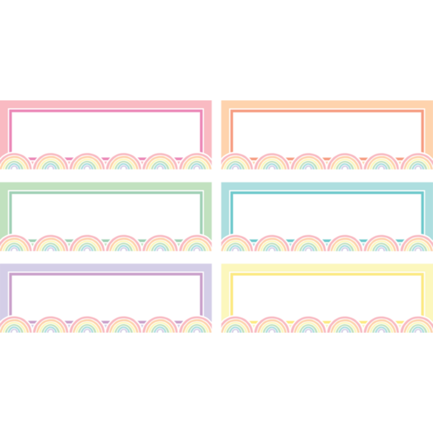 TEACHER CREATED RESOURCES Pastel Pop Rainbow Labels Magnetic Accents