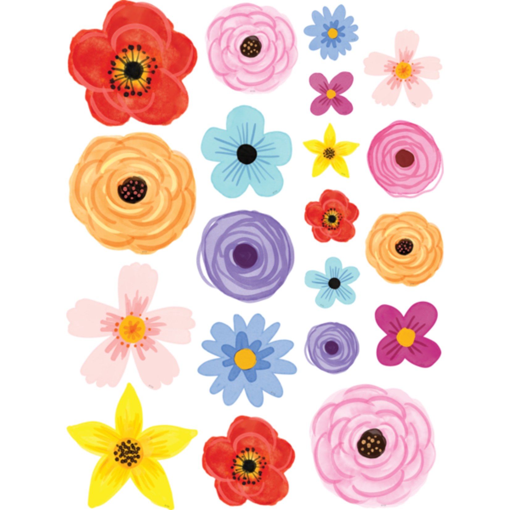 TEACHER CREATED RESOURCES Wildflowers Accents - Assorted Sizes