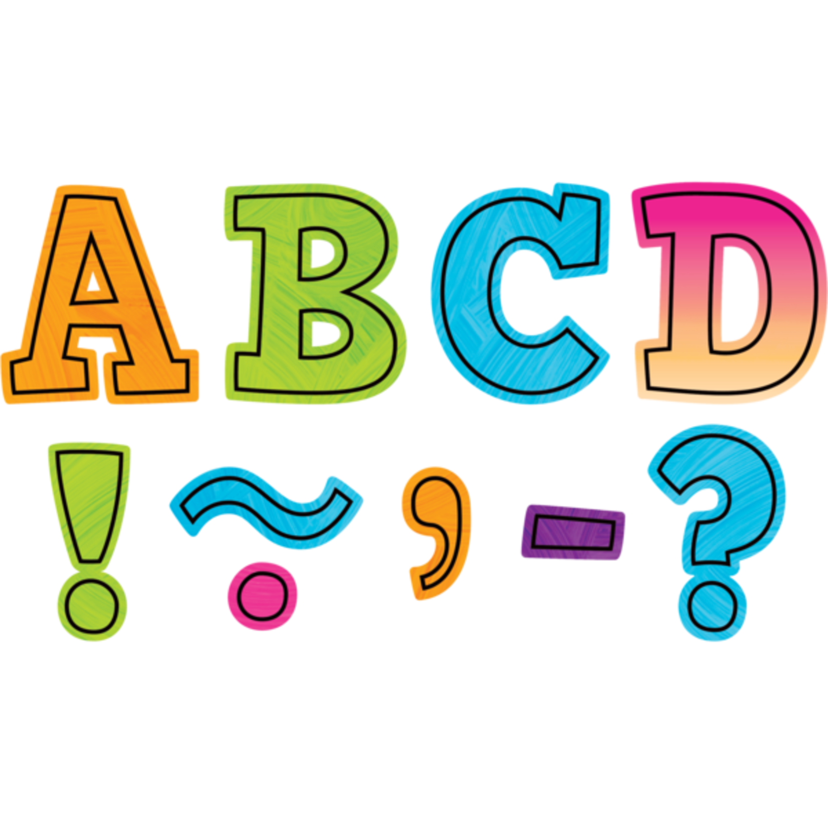 TEACHER CREATED RESOURCES Brights 4Ever Bold Block 3" Magnetic Letters