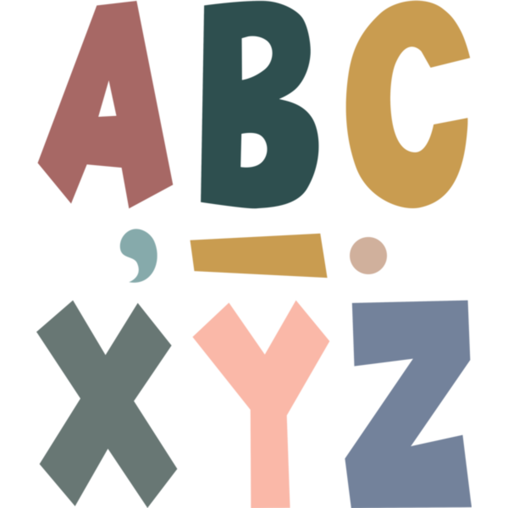 TEACHER CREATED RESOURCES Wonderfully Wild 7" Fun Font Letters