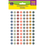 TEACHER CREATED RESOURCES Wonderfully Wild Circles Mini Stickers Valu-Pak
