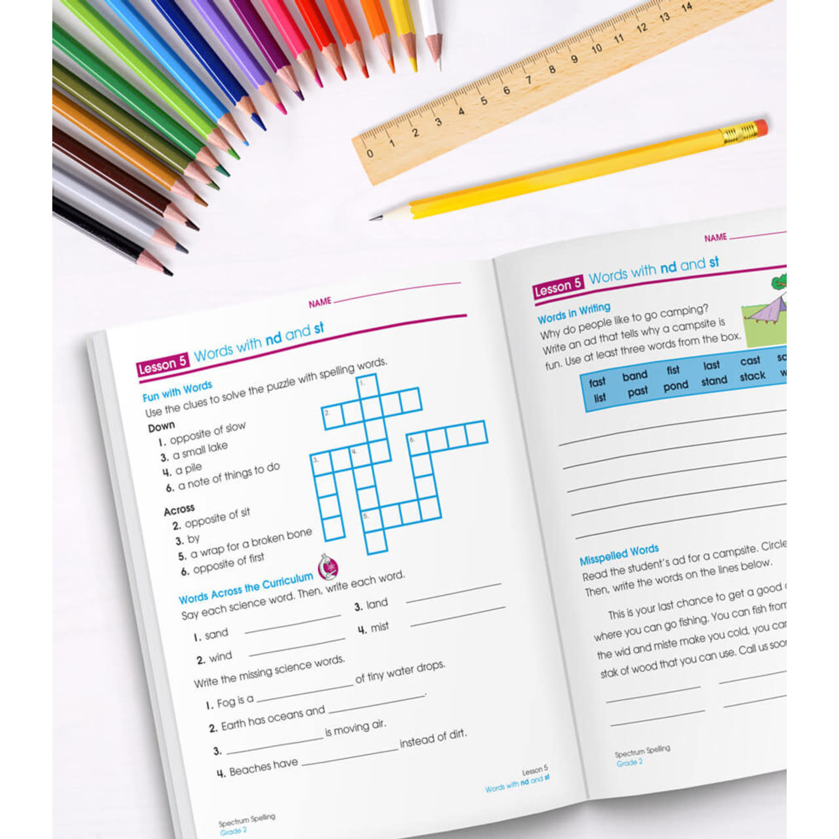 CARSON DELLOSA PUBLISHING CO Spectrum Spelling Workbook Grade 2