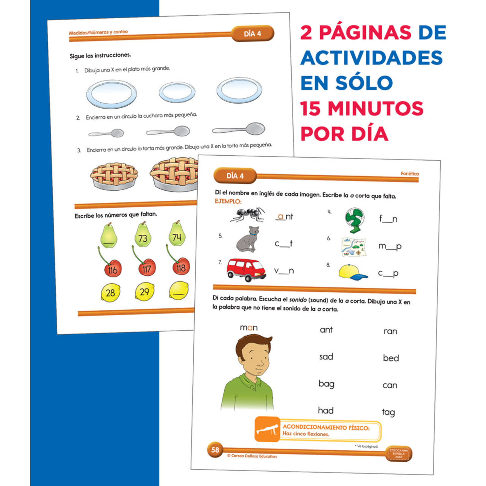CARSON DELLOSA PUBLISHING CO Summer Bridge Activities Spanish Grade K-1 Workbook