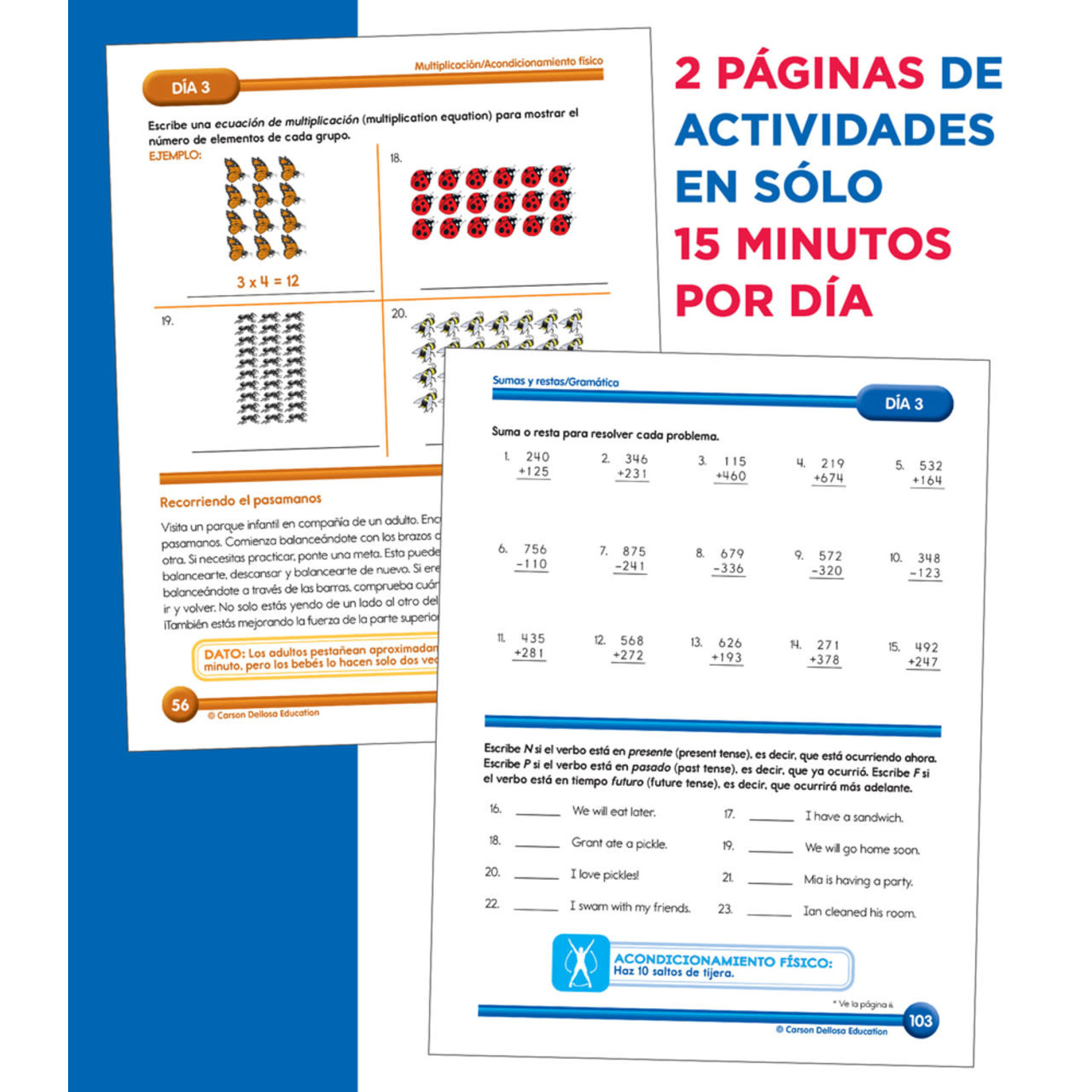 CARSON DELLOSA PUBLISHING CO Summer Bridge Activities Spanish Grade 2-3 Workbook