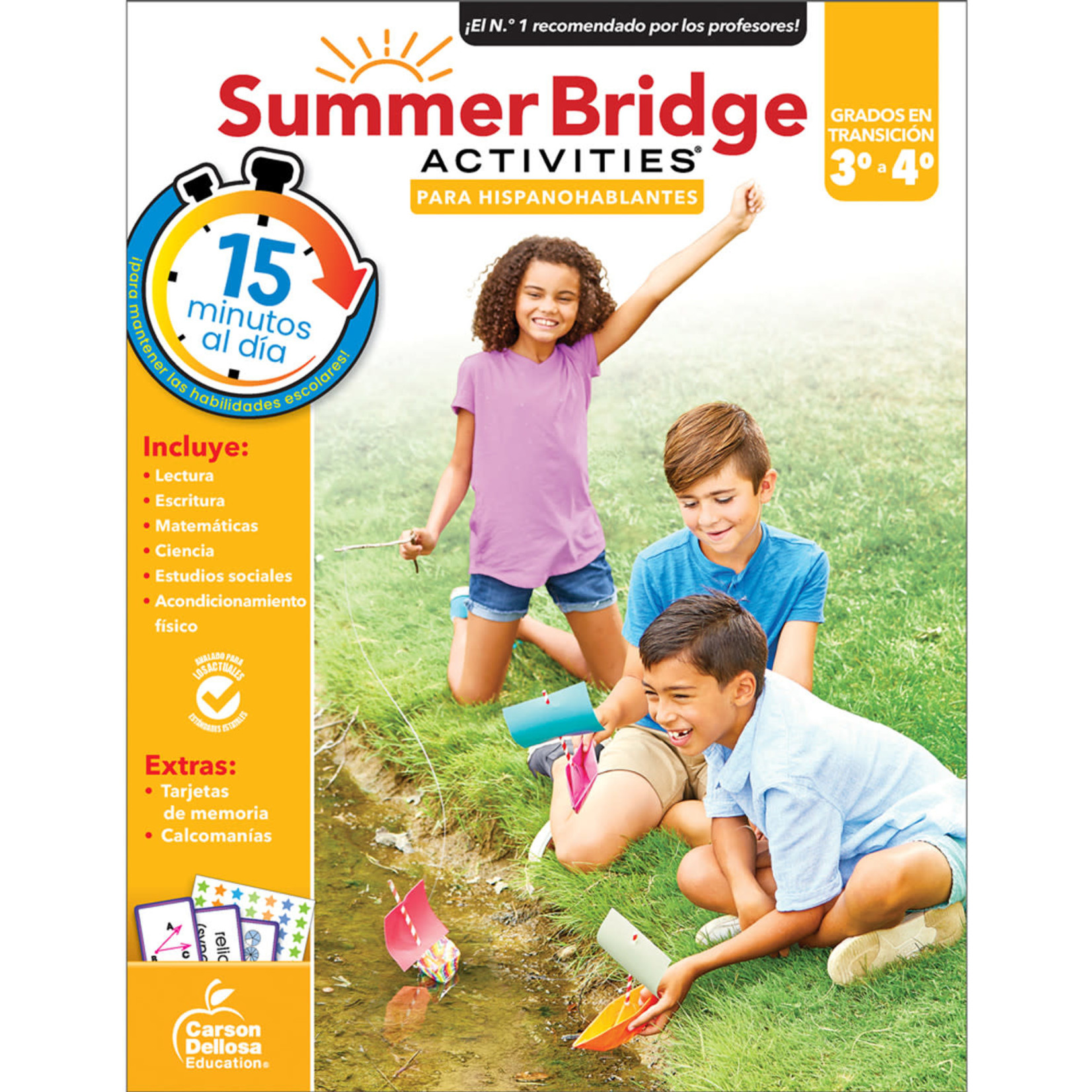 CARSON DELLOSA PUBLISHING CO Summer Bridge Activities Spanish Grade 3-4 Workbook