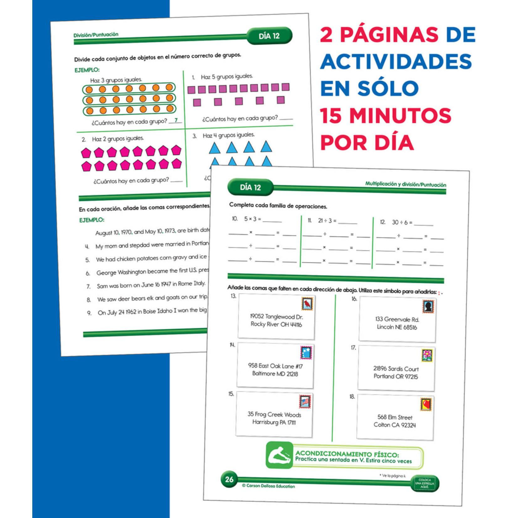 CARSON DELLOSA PUBLISHING CO Summer Bridge Activities Spanish Grade 3-4 Workbook