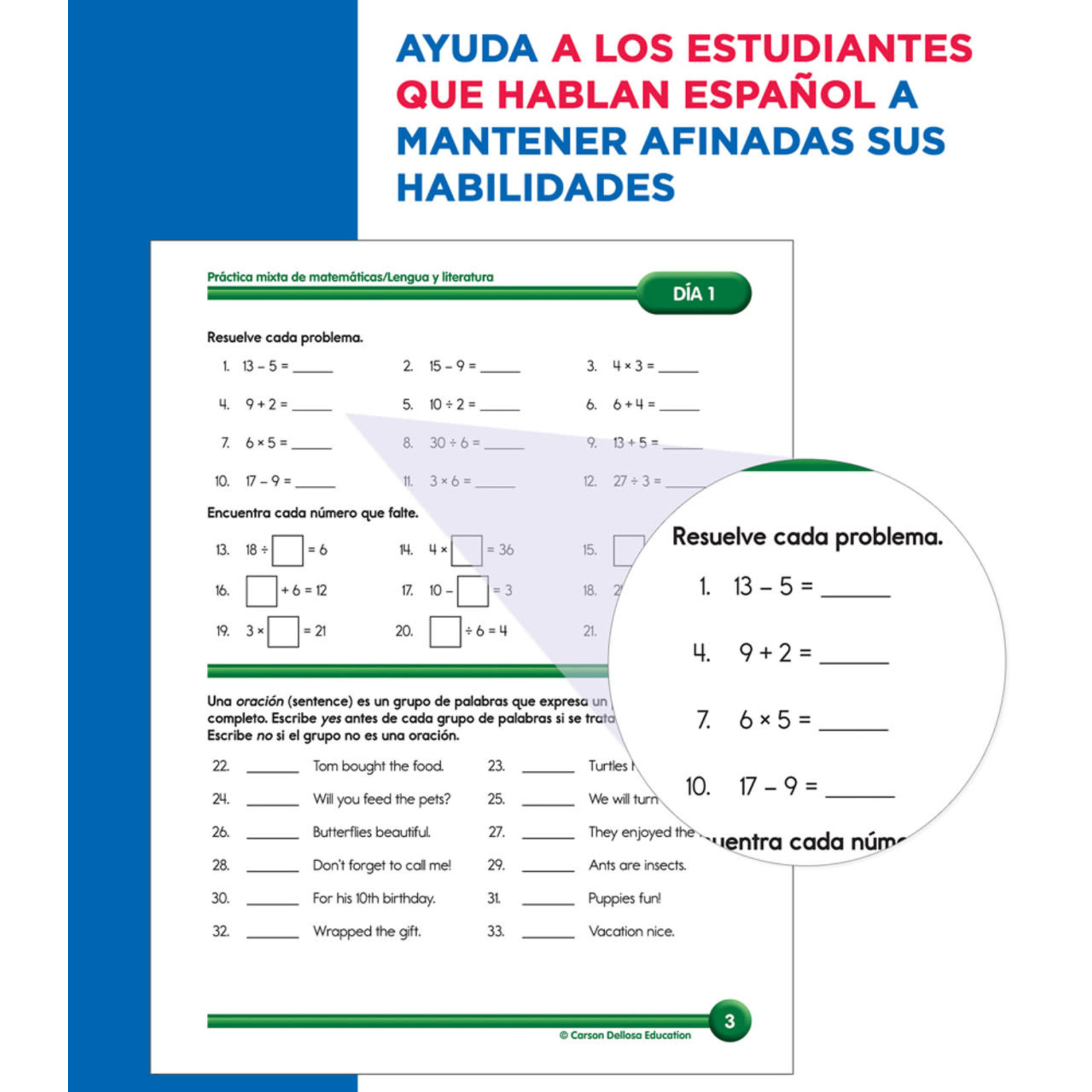 CARSON DELLOSA PUBLISHING CO Summer Bridge Activities Spanish Grade 4-5 Workbook