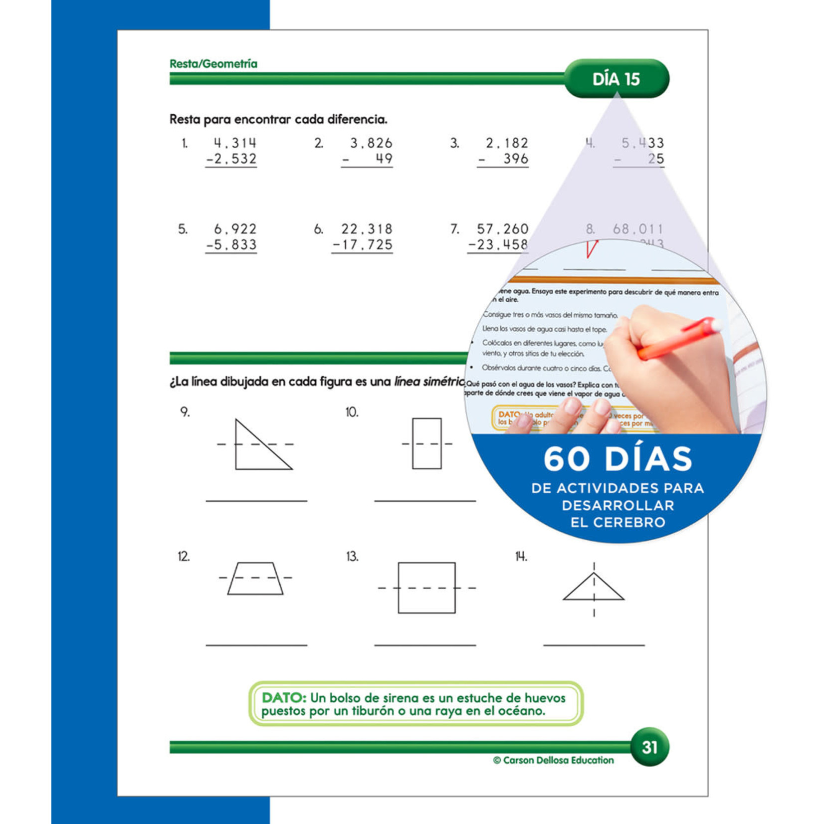 CARSON DELLOSA PUBLISHING CO Summer Bridge Activities Spanish Grade 4-5 Workbook