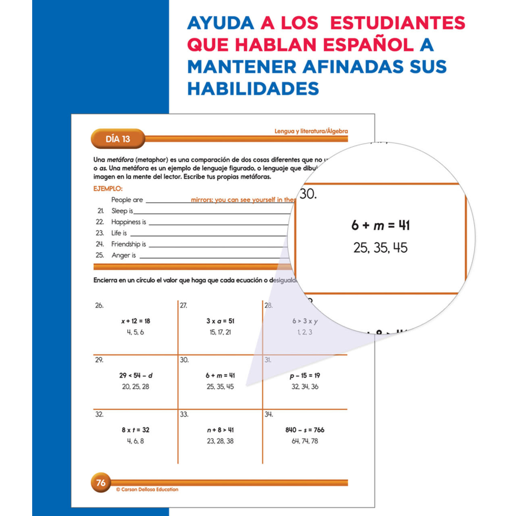 CARSON DELLOSA PUBLISHING CO Summer Bridge Activities Spanish Grade 5-6 Workbook