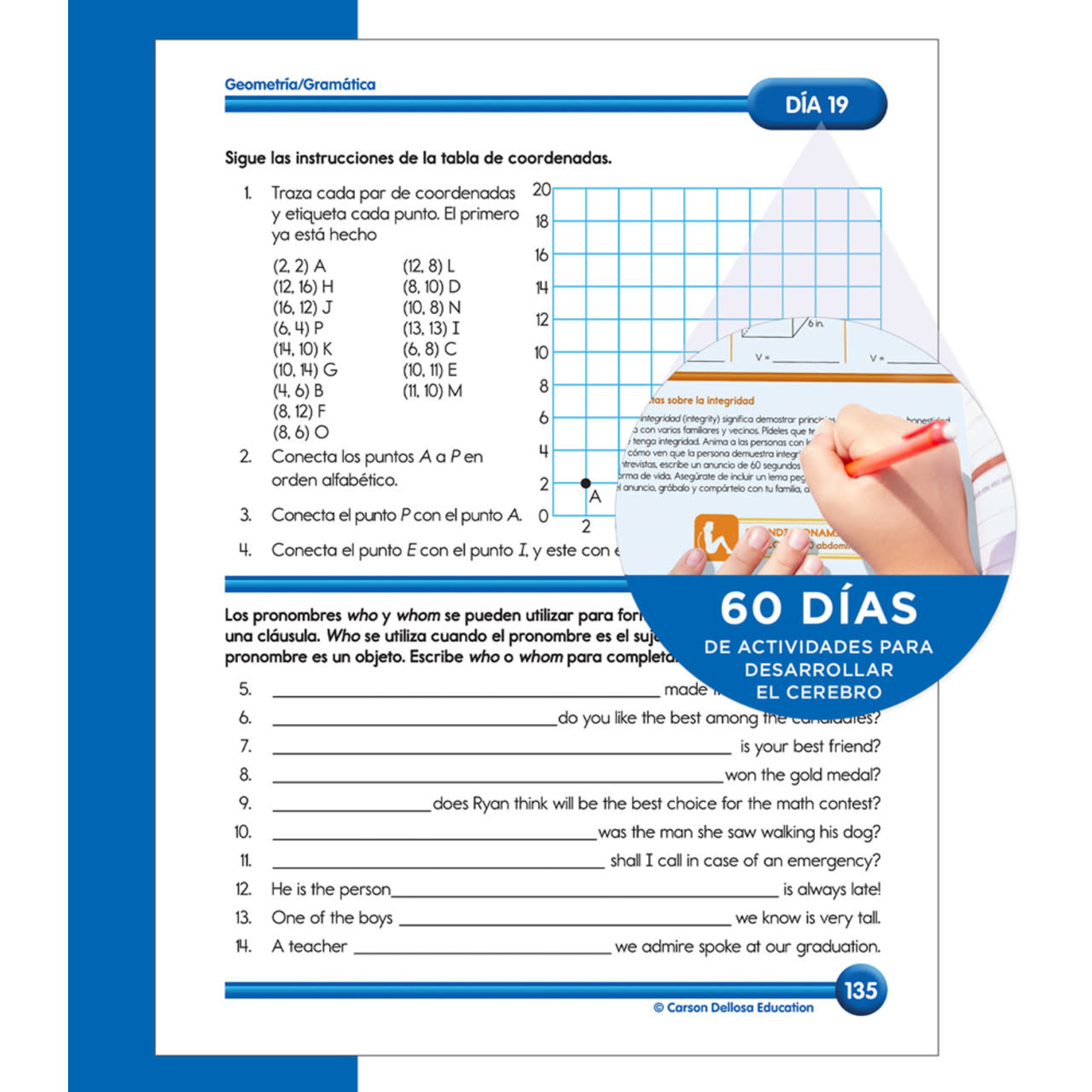 CARSON DELLOSA PUBLISHING CO Summer Bridge Activities Spanish Grade 5-6 Workbook