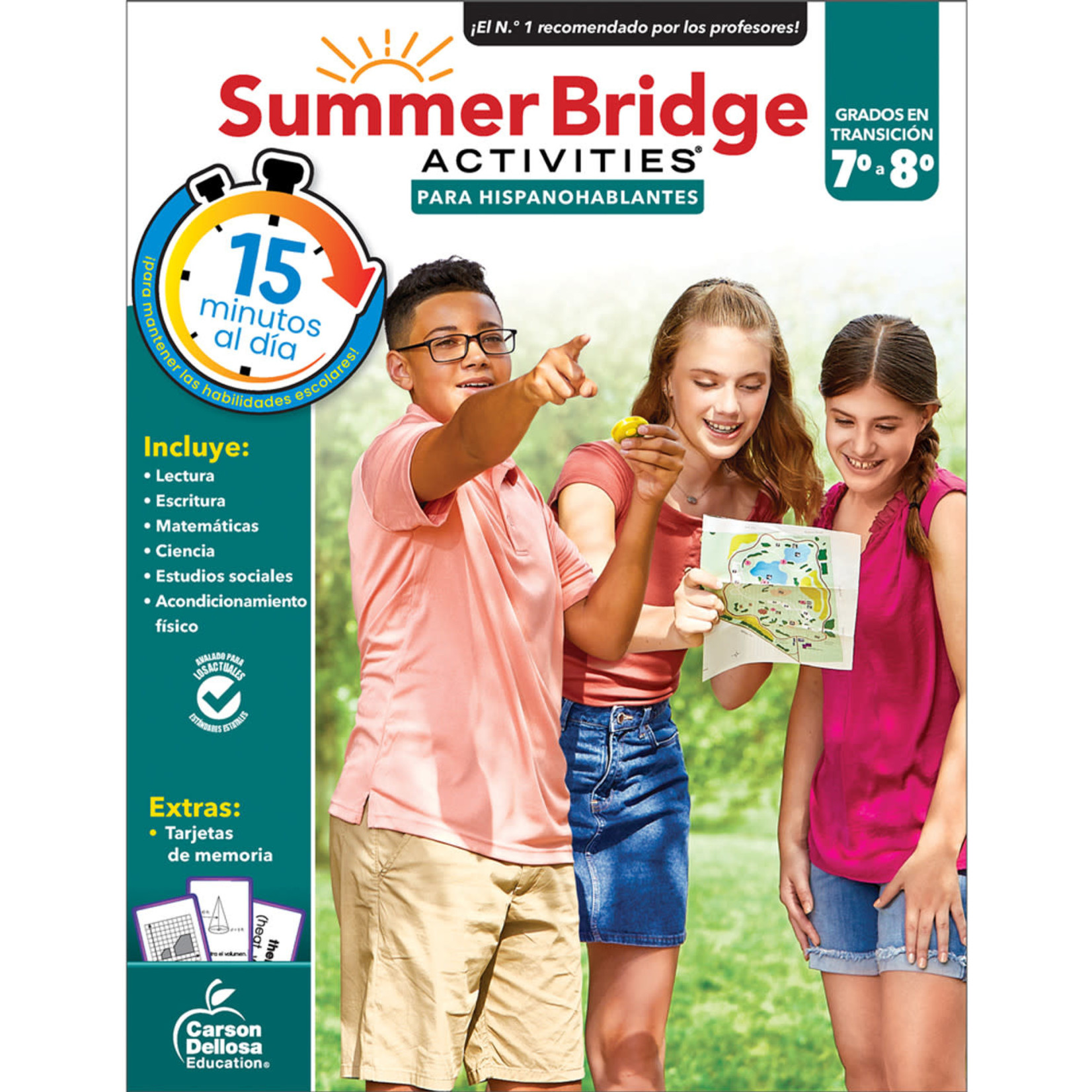 CARSON DELLOSA PUBLISHING CO Summer Bridge Activities Spanish Grade 7-8 Workbook