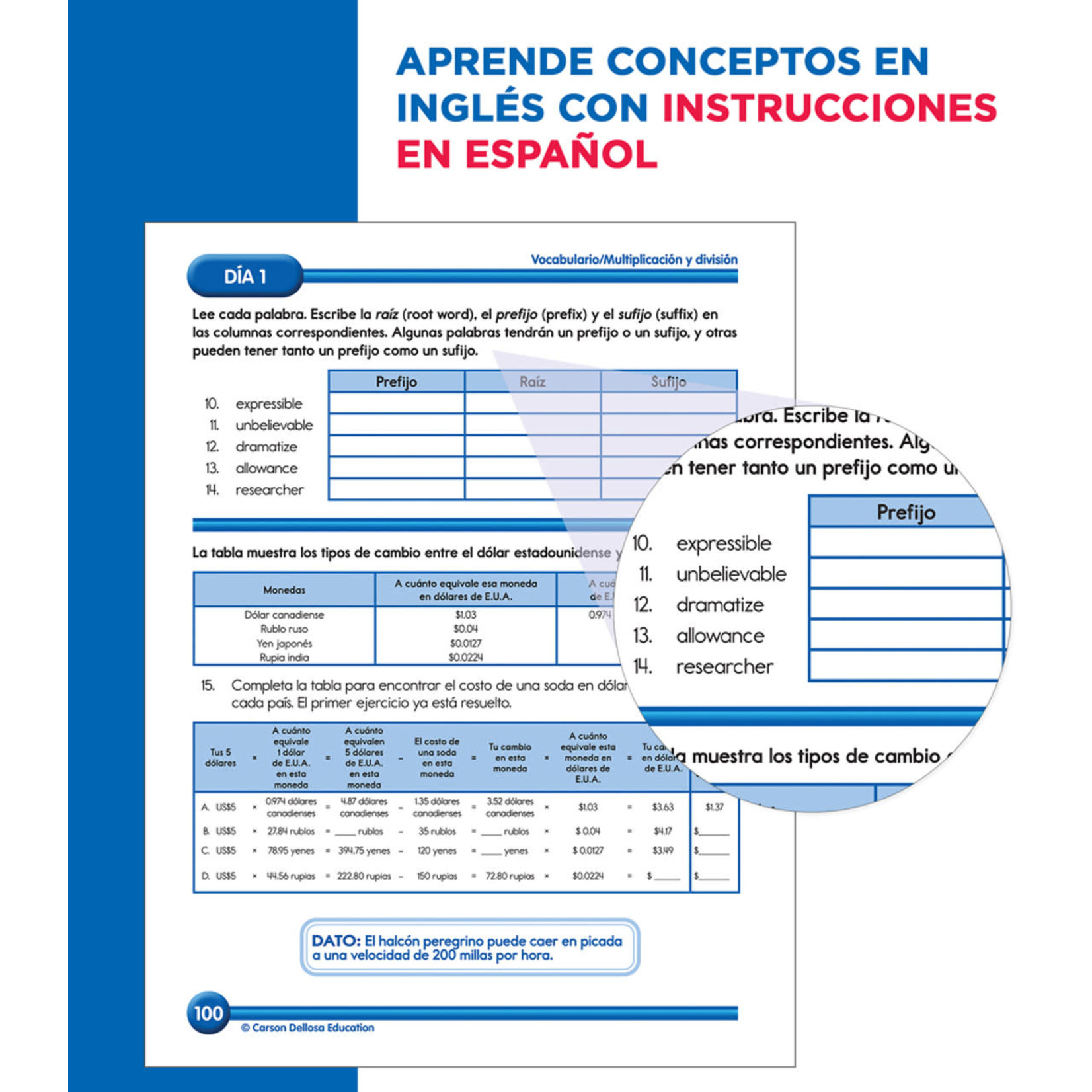 CARSON DELLOSA PUBLISHING CO Summer Bridge Activities Spanish Grade 7-8 Workbook