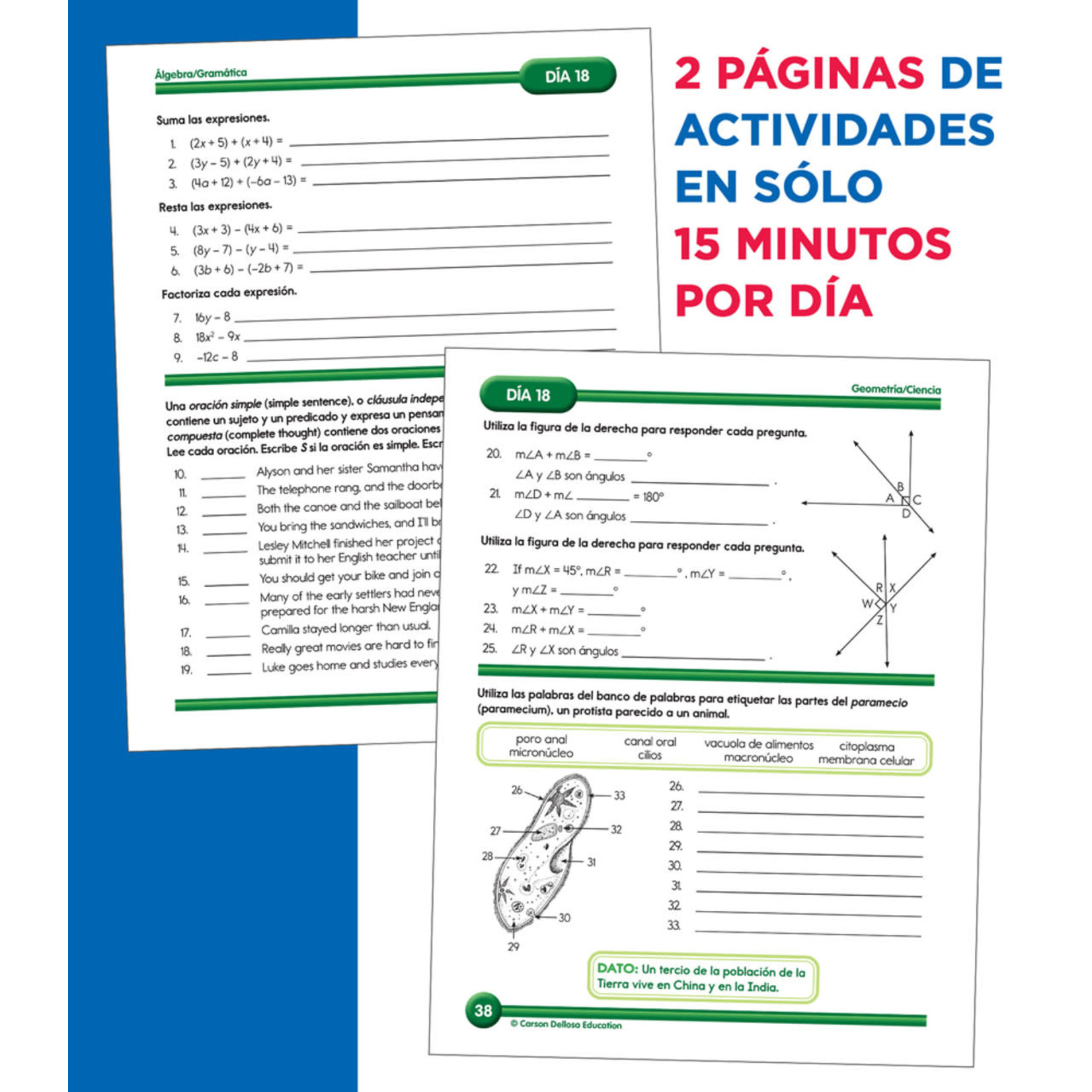 CARSON DELLOSA PUBLISHING CO Summer Bridge Activities Spanish Grade 7-8 Workbook