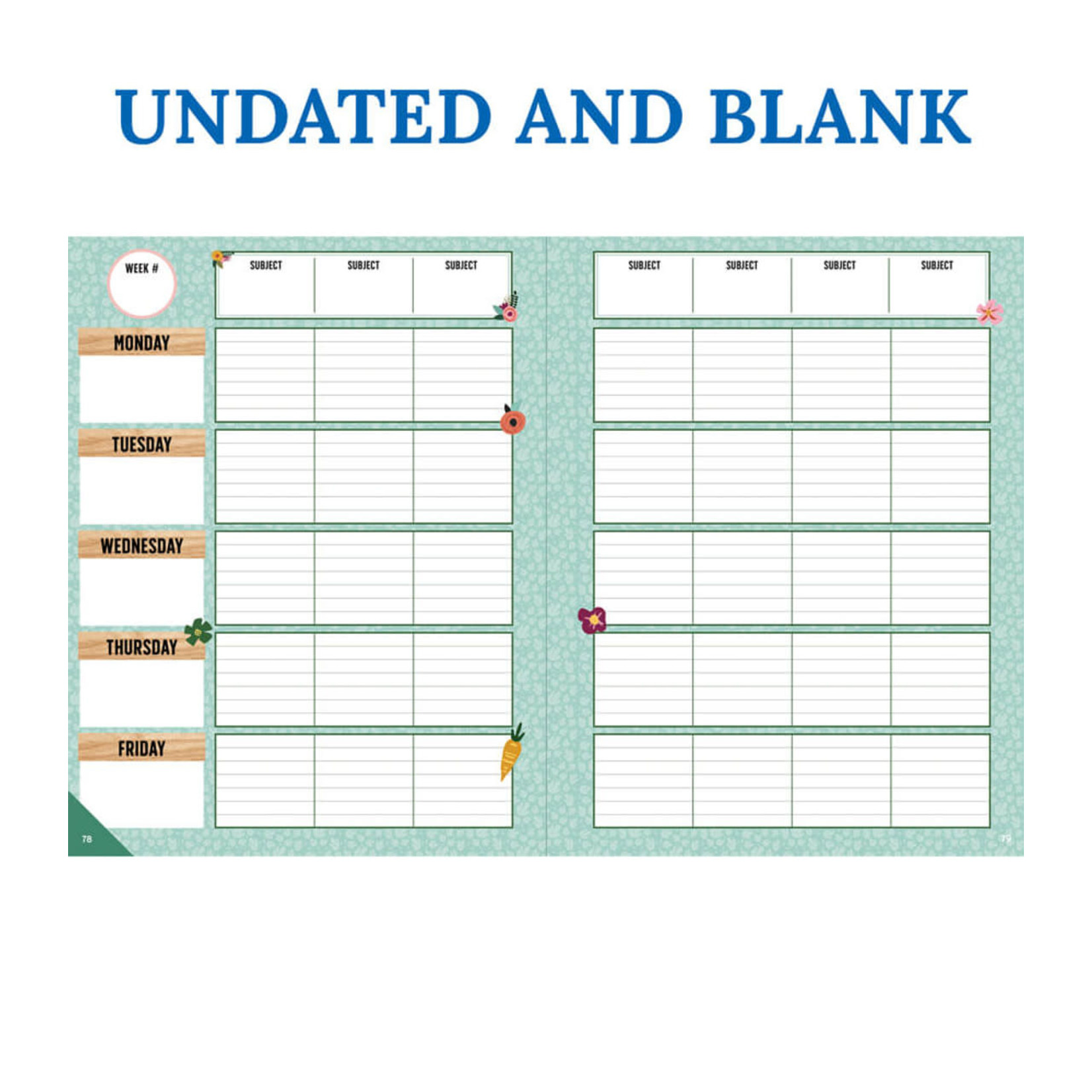 CARSON DELLOSA PUBLISHING CO Grow Together Teacher Planner