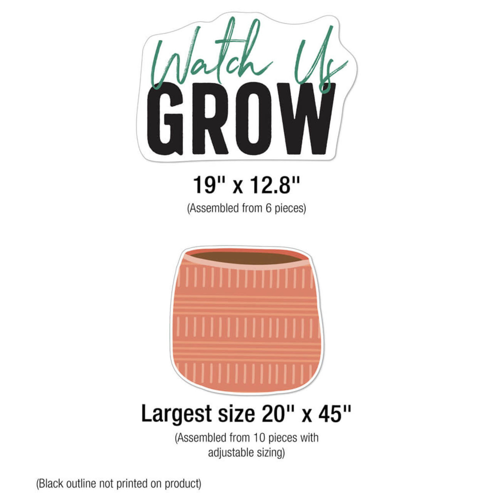 CARSON DELLOSA PUBLISHING CO Grow Together Watch Us Grow Bulletin Board Set