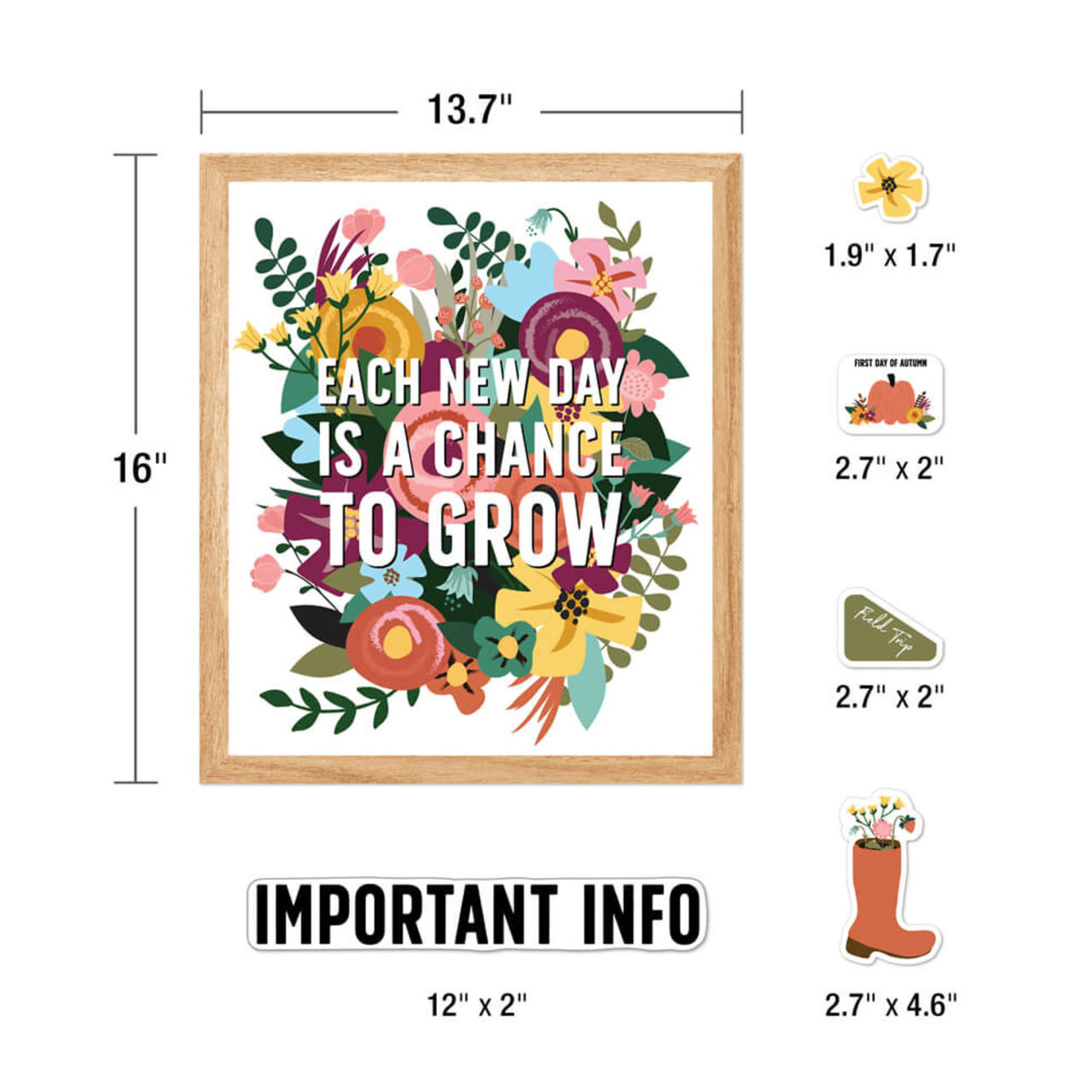 CARSON DELLOSA PUBLISHING CO Grow Together Calendar Bulletin Board Set