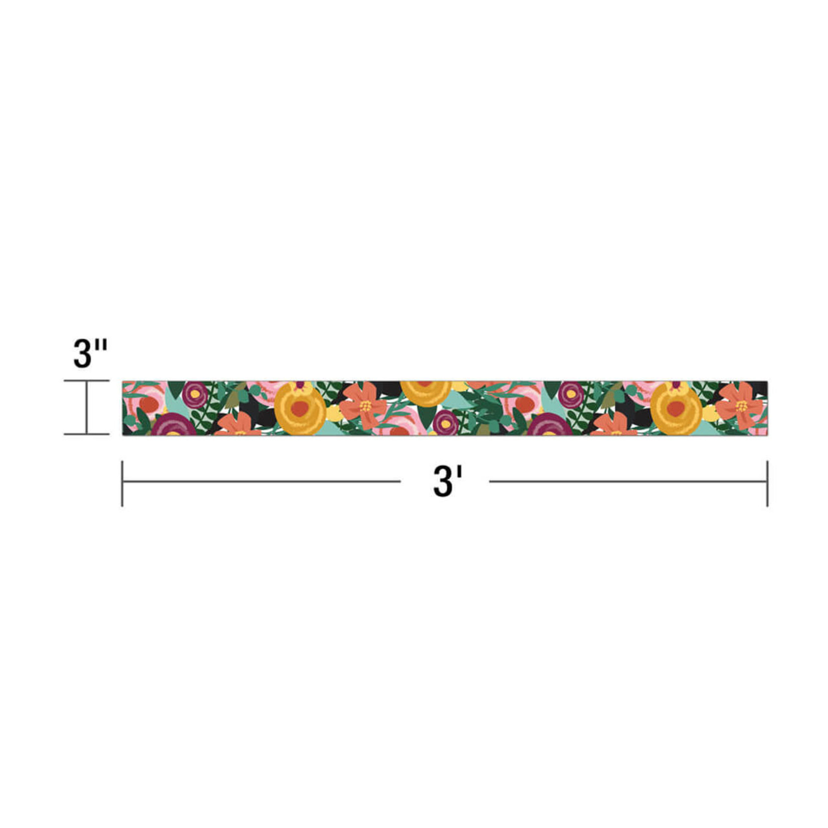 CARSON DELLOSA PUBLISHING CO Grow Together Floral Garden Straight Bulletin Board Borders