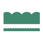 CARSON DELLOSA PUBLISHING CO Jade Green Scalloped Bulletin Board Borders