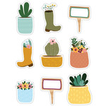 CARSON DELLOSA PUBLISHING CO Grow Together Boots, Pots, and Garden Signs Cutouts
