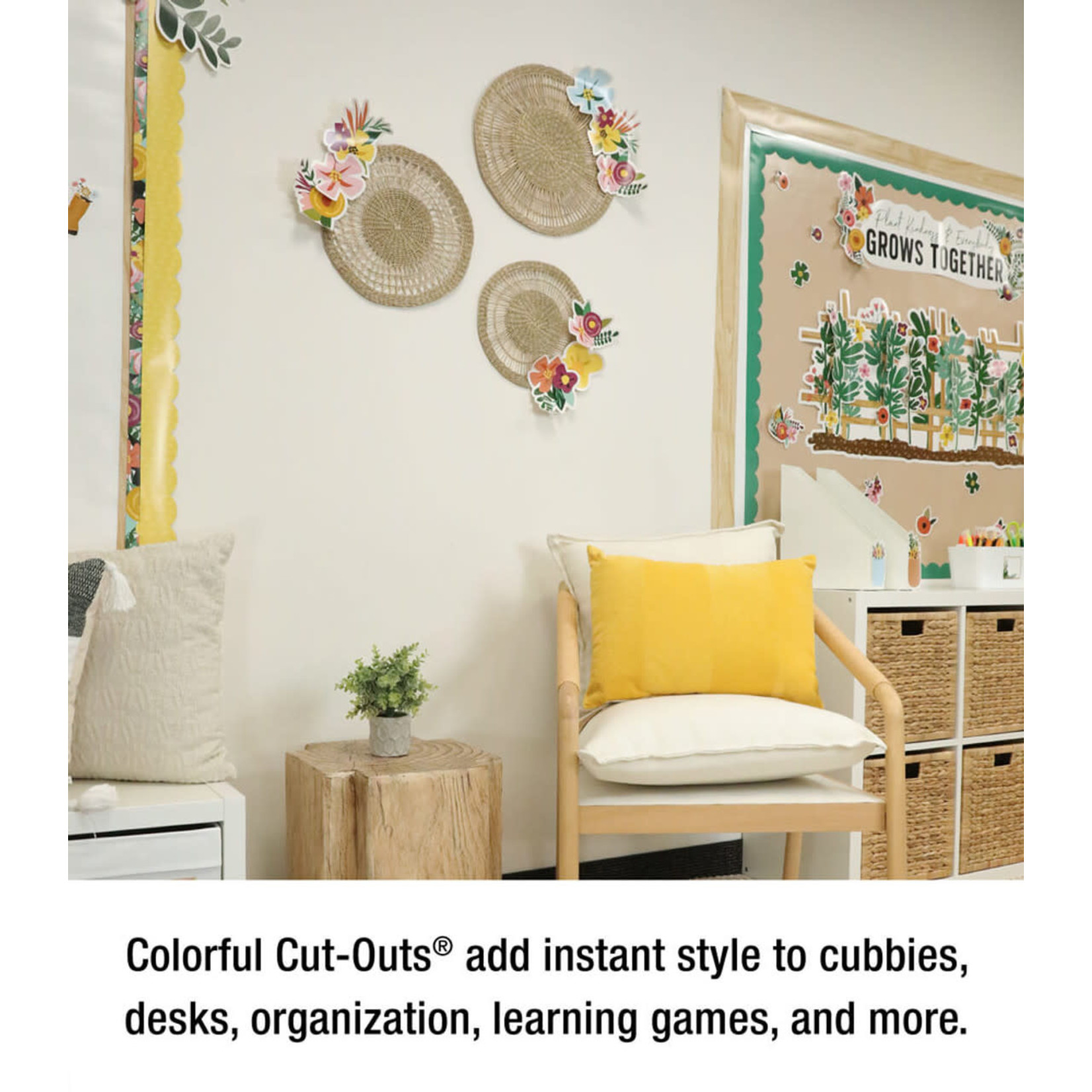 CARSON DELLOSA PUBLISHING CO Grow Together Flowers Cutouts