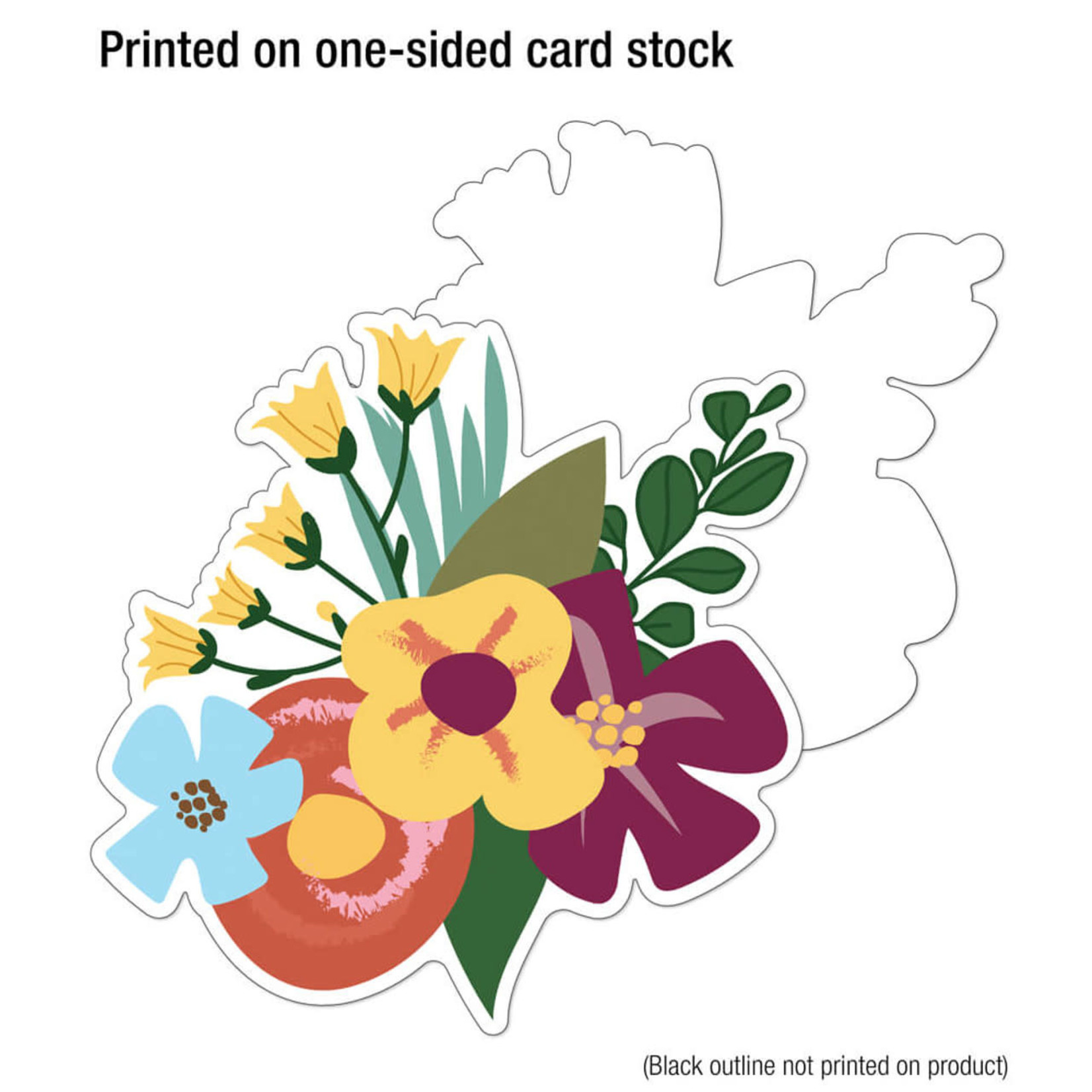 CARSON DELLOSA PUBLISHING CO Jumbo Flowers and Greenery Cutouts