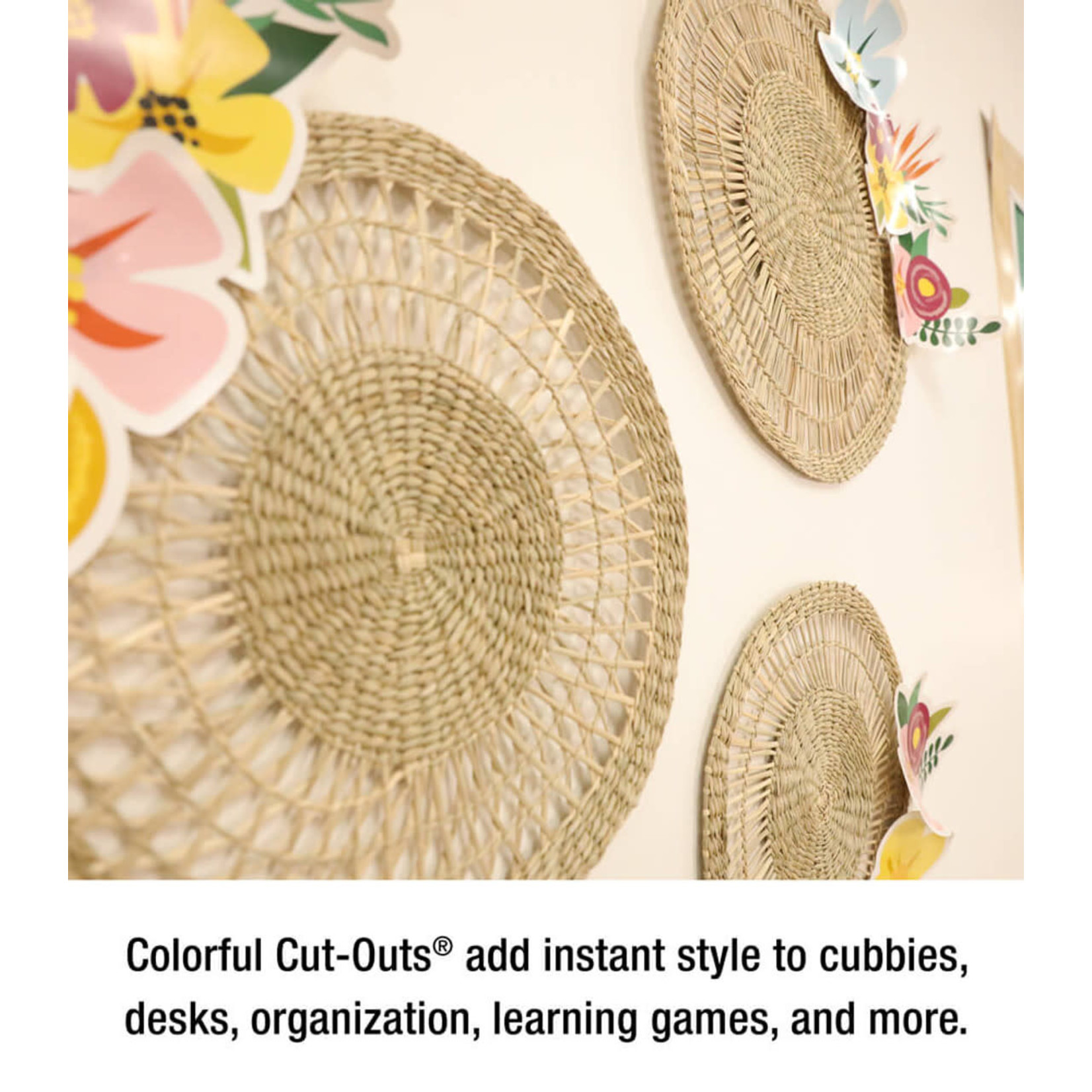CARSON DELLOSA PUBLISHING CO Jumbo Flowers and Greenery Cutouts