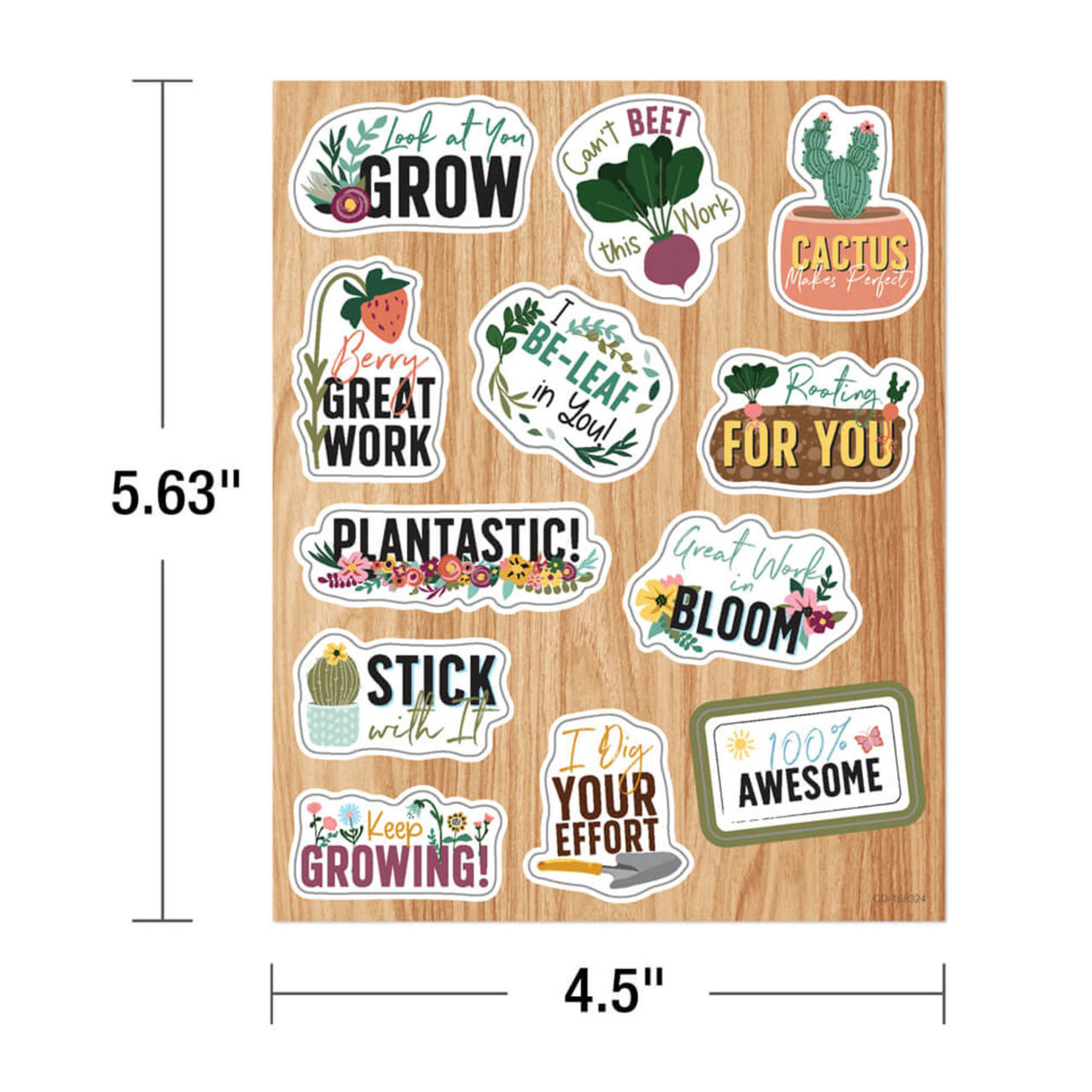 CARSON DELLOSA PUBLISHING CO Grow Together Motivational Shape Stickers