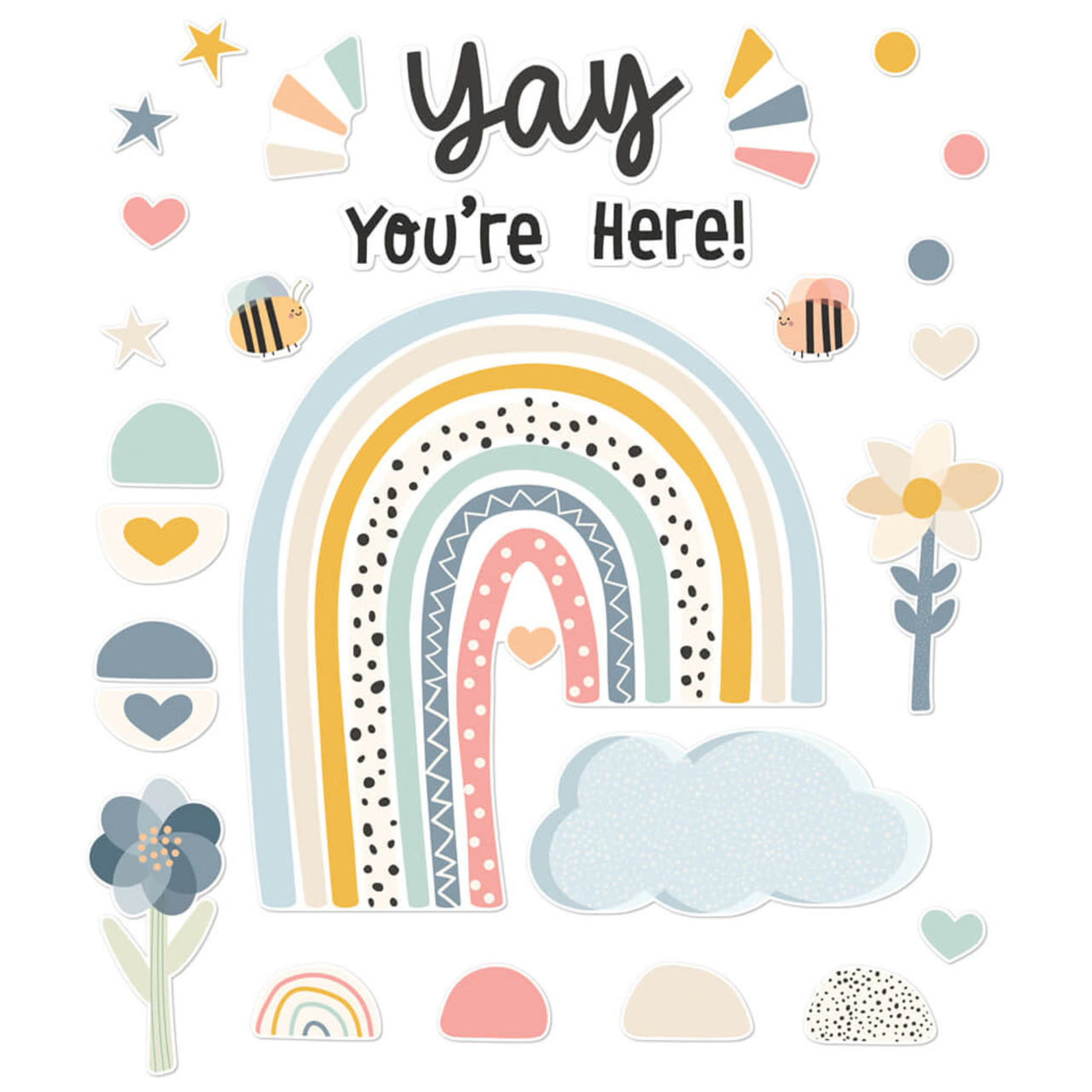 CARSON DELLOSA PUBLISHING CO Yay You're Here! Bulletin Board Set