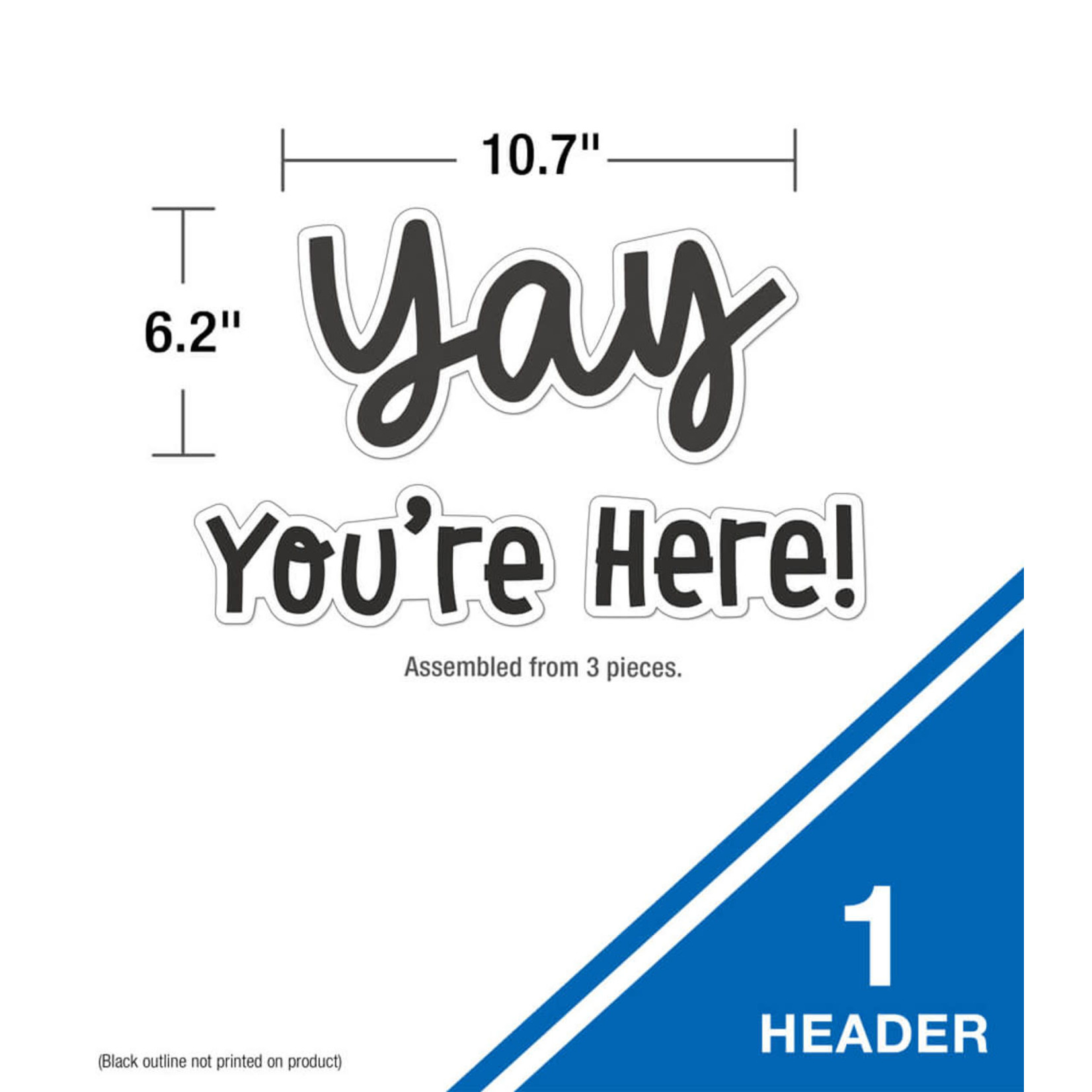 CARSON DELLOSA PUBLISHING CO Yay You're Here! Bulletin Board Set