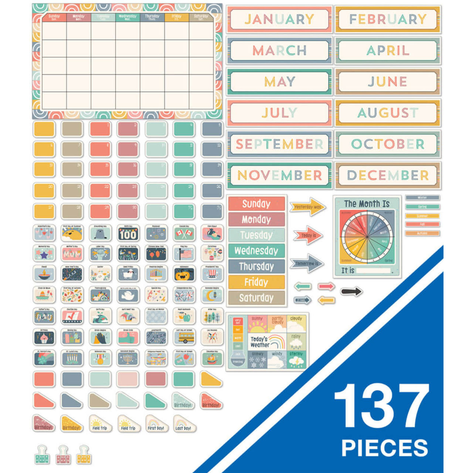 CARSON DELLOSA PUBLISHING CO We Belong Calendar Bulletin Board Set