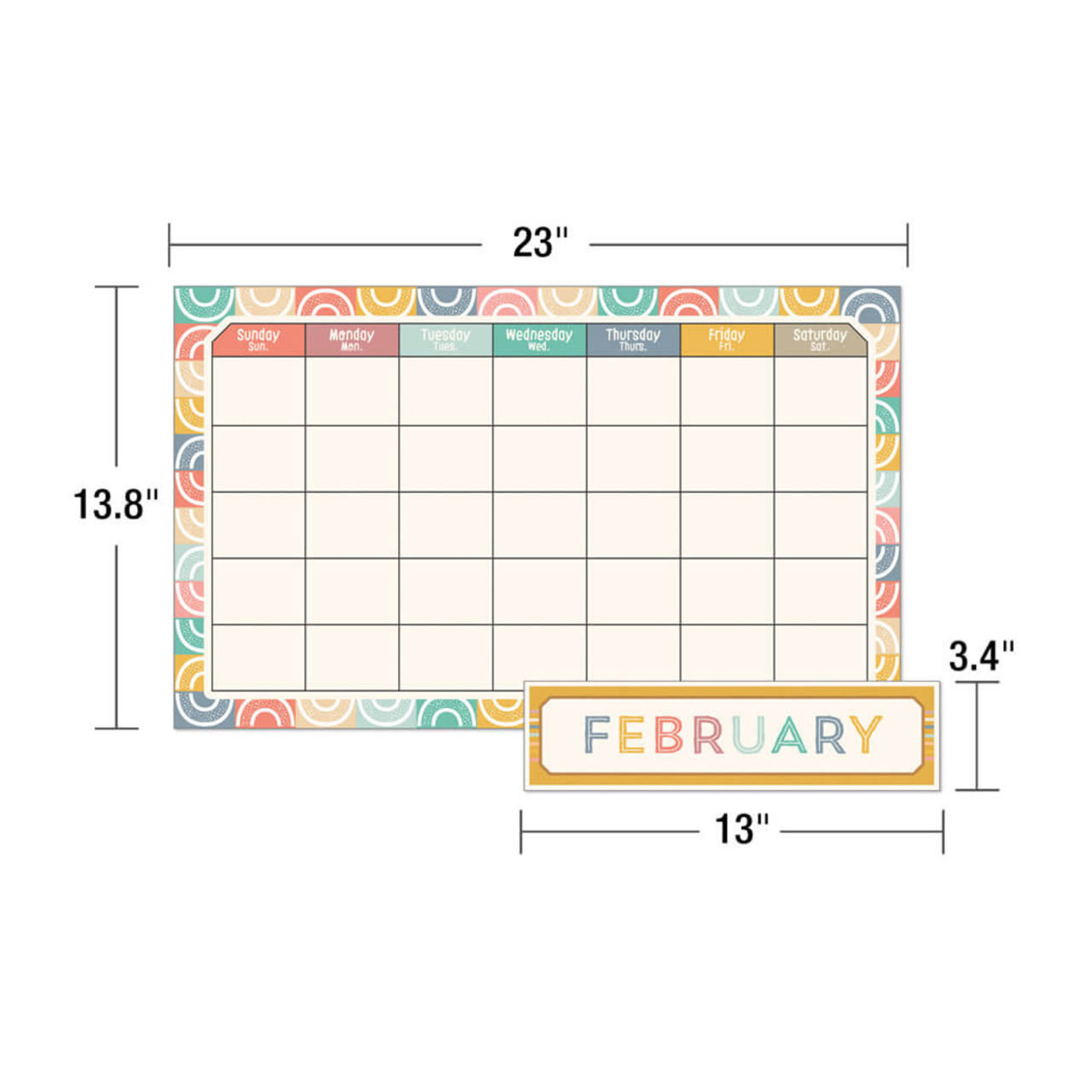 CARSON DELLOSA PUBLISHING CO We Belong Calendar Bulletin Board Set