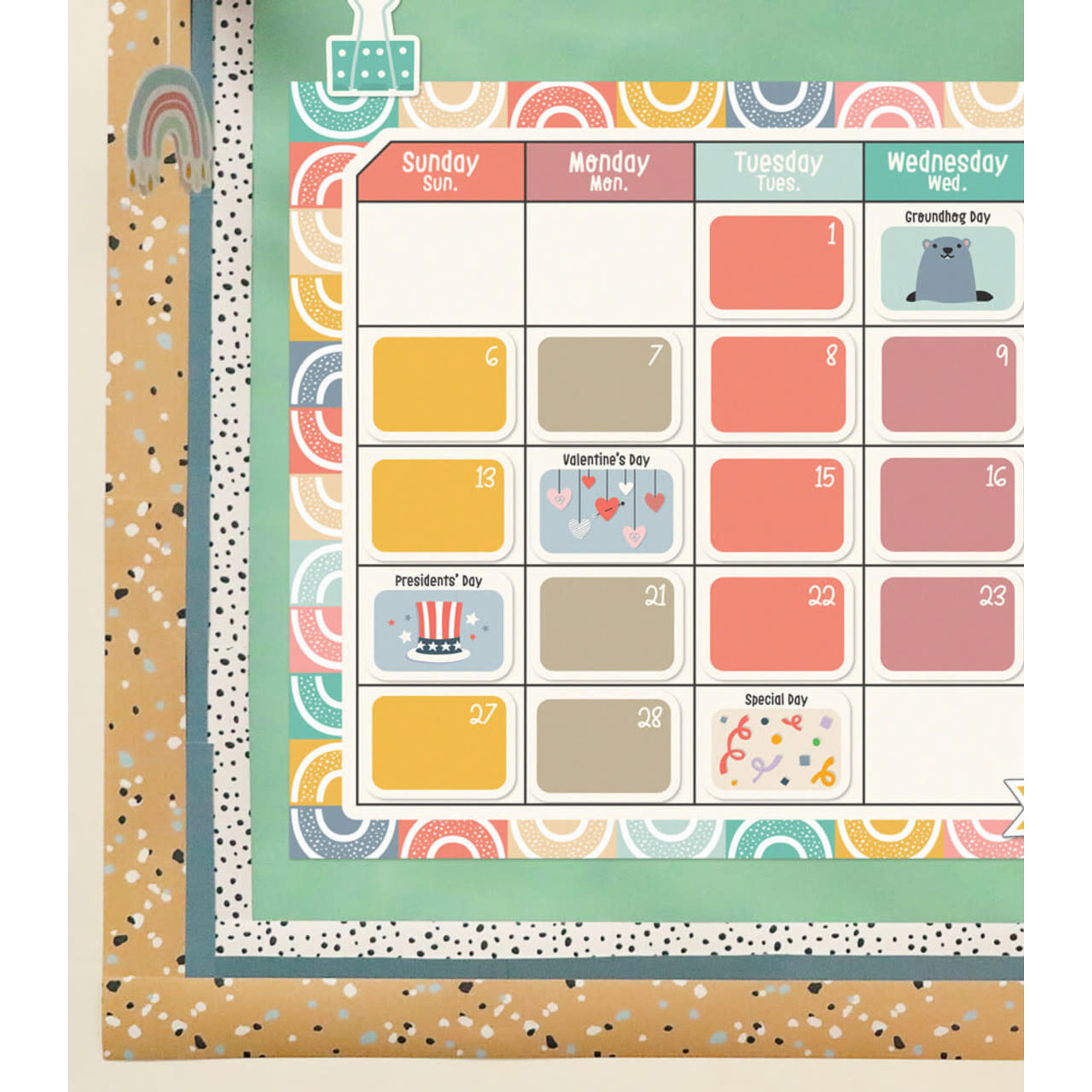 CARSON DELLOSA PUBLISHING CO We Belong Calendar Bulletin Board Set