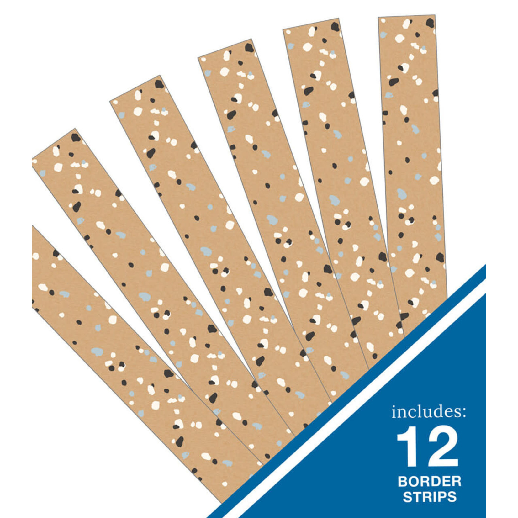 CARSON DELLOSA PUBLISHING CO Speckled Kraft Paper Straight Bulletin Board Borders
