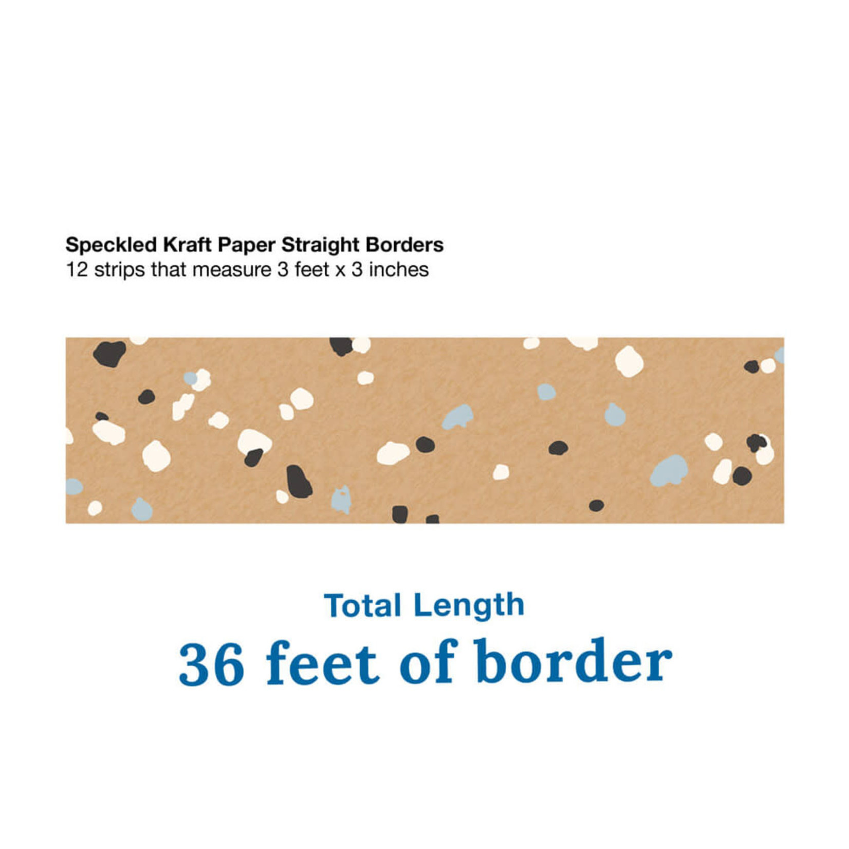 CARSON DELLOSA PUBLISHING CO Speckled Kraft Paper Straight Bulletin Board Borders