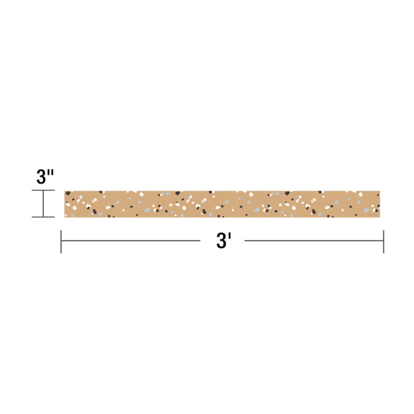 CARSON DELLOSA PUBLISHING CO Speckled Kraft Paper Straight Bulletin Board Borders