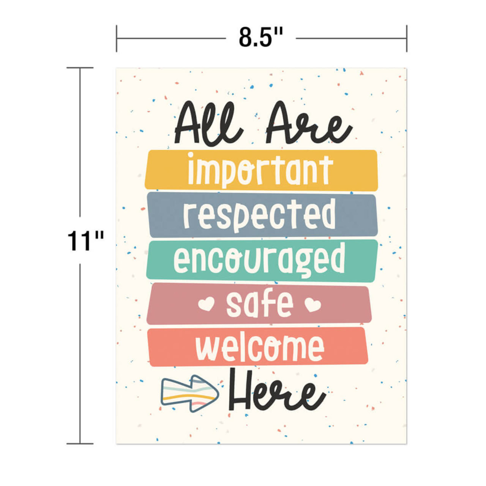 CARSON DELLOSA PUBLISHING CO Mini Posters: We Belong Poster Set